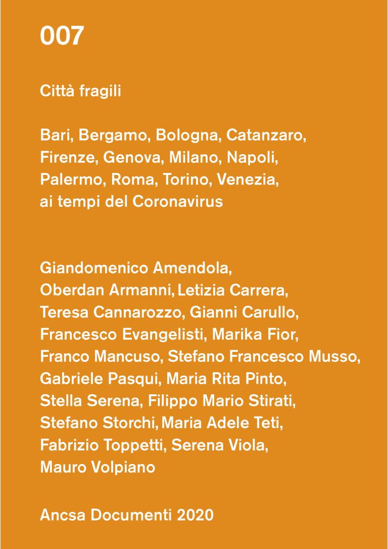 Città Fragili – I racconti di 12 città italiane al tempo del Coronavirus